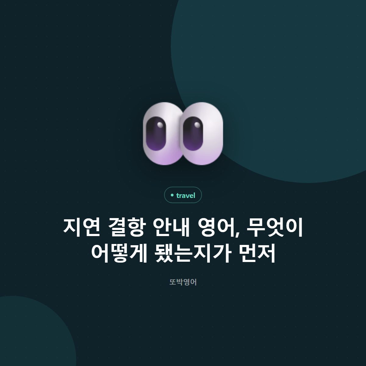 지연 결항 안내 영어, 무엇이 어떻게 됐는지가 먼저
